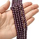 Eco-Friendly Dyed Glass Pearl Beads Strands HY-A008-6mm-RB097-4