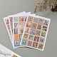 Postage Stamp Shape DIY Paper Label Paster Picture Stickers AJEW-L058-50-5