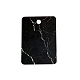紙ネックレスイヤリングセットディスプレイカード  大理石模様の長方形  ブラック  2-3/4x2インチ（7x5cm） CDIS-TAC0005-01A-1