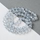 Electroplate Transparent Glass Beads Strands EGLA-I019-PL03-2