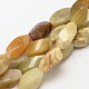 Xiuyan naturale torsione perle di giada fili G-P093-11-1