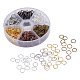 6 Colors Iron Plated Open Jump Rings 8mm Diameter Wire 21-Gauge Jewelry Making Findings IFIN-PH0001-8mm-08-2
