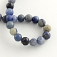 Round Natural Blue Aventurine Beads Strands G-R254-6mm-2