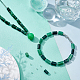 Superfindings 2 fili di perle di quarzo smeraldo naturale fili G-FH0001-63-2