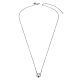 TINYSAND Rhodium Plated 925 Sterling Silver Rhinestone Pendant Necklace TS-N396-ST-3