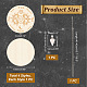 Ahademaker 4 pièces 4 style soleil et motif de chat planche de pendule en bois DIY-GA0005-04A-2