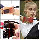 GORGECRAFT 3 Finger Archery Glove Cow Leather Protective Gloves Archery Shooting Glove Finger Tab Accessories for Men Women Shooting Hunting Targeting Recurve Compound Bow Guard(Saddle Brown) AJEW-WH0245-36B-6