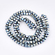 Chapelets de perles en verre électroplaqué EGLA-S176-07B-E01-2