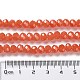 Backlackierte Perlenstränge aus imitiertem Jadeglas DGLA-A034-J10mm-A12-4