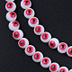 Baking Painted Opaque Glass Beads Strands DGLA-N033-04-D03-3