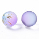Perles de verre dépoli peintes à la bombe transparente X-GLAA-N035-05B-01-2