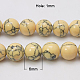 Chapelets de perles en turquoise synthétique TURQ-H038-6mm-XXS12-2