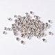 Silver Color Iron Crimp Beads Covers X-IFIN-H030-S-4