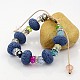 Fashionable Synthetical Lava Beads Bracelets BJEW-G431-02A-1