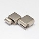 304 Stainless Steel Magnetic Clasps with Glue-in Ends STAS-D070-07-2