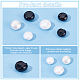 PandaHall Elite 240Pcs 6 Style 1-Hole Plastic Button BUTT-PH0001-14-4