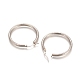 304 Stainless Steel Geometric Hoop Earrings STAS-D171-16A-P-2