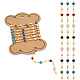 Pandahall 1M Handmade Colorful Enamel Heart Beaded Chains CHC-TA0001-12-1