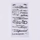 シリコーン切手  DIYスクラップブッキング用  装飾的なフォトアルバム  カード作り  透明  10~43x20.5~89mm DIY-L010-Y24-1