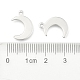 Crescent Moon Stainless Steel Charms Pendants STAS-Q168-06-3
