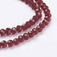 Imitation Jade Glass Beads Strands X-GLAA-R135-3mm-23-3