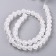 Natürliche weiße Jade Perlen X-G-G766-B-38-2