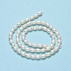 Fili di perle di perle d'acqua dolce coltivate naturali PEAR-J006-14C-01-3