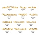 24 ciondoli in ottone dorato in stile 12 pezzi KK-LS0001-45-3