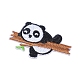 Panda mignon tissu de broderie informatisé fer sur / coudre sur les patchs DIY-X0293-71-2