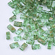 Cuentas de semillas de vidrio transparente de 2 orificio SEED-S023-30B-22-1