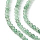 Perles vertes naturelles quartz fraise brins G-Z034-A02-02-4