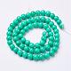 Chapelets de perles rondes en jade de Mashan naturelle G-D263-6mm-XS15-3