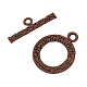 Tibetan Style Alloy Ring Toggle Clasps TIBE-2208-R-FF-1