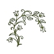 Etichetta di carta dell'album del fiore del merletto del cavo di 10pcs 10 stili DIY-D075-11-2