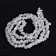 Chapelets de perles de jade blanche naturelle G-G011-02-3
