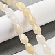 Chapelets de perles en jade topaze naturelle G-P520-B13-01-2