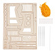 Kits de métier à tisser en bois bricolage DIY-WH0157-27-3