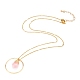 Colliers pendentifs perles de verre en forme de larme NJEW-JN03205-01-2