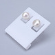 Goujons de perles naturels EJEW-R133-06-2