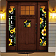 Cartello appeso in poliestere per decorazioni per il portico della porta d'ingresso dell'home office HJEW-WH0023-012-6