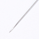 鉄の開いたビーズ針  DIYジュエリーツール  プラチナ  12.6x0.01cm IFIN-P036-01B-2