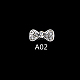 Cabochons Diamante de imitación de la aleación MRMJ-Q032-027B-1