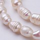 Natural Cultured Freshwater Pearl Beads Strands PEAR-P002-40-3