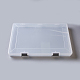 プラスチックビーズ収納ケース  長方形  透明  36x25x3.5cm X-CON-F005-13-1