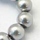 Backen gemalt pearlized Glasperlen runden Perle Stränge HY-Q003-14mm-34-3