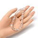 Perles de strass en verre et argile polymère rondelle chaînes de dragonne de téléphone HJEW-YW0001-05E-4