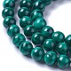 Chapelets de perles en malachite synthétique G-F627-09-B-3