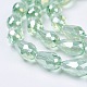Electroplate Glass Beads Strands EGLA-D015-15x10mm-29-2