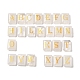 26 Uds. Rectángulo curativo de cristal de cuarzo natural con decoraciones de exhibición de letras a ~ z G-K335-07A-1