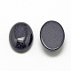Cabochons en pierre bleue synthétique X-G-R415-14x10-34-2